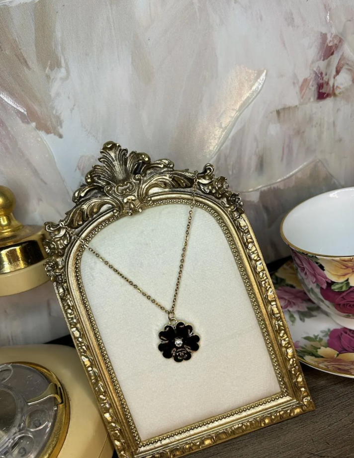 The Camellia- Vintage Chanel Statement Piece Zipper Pull Necklace