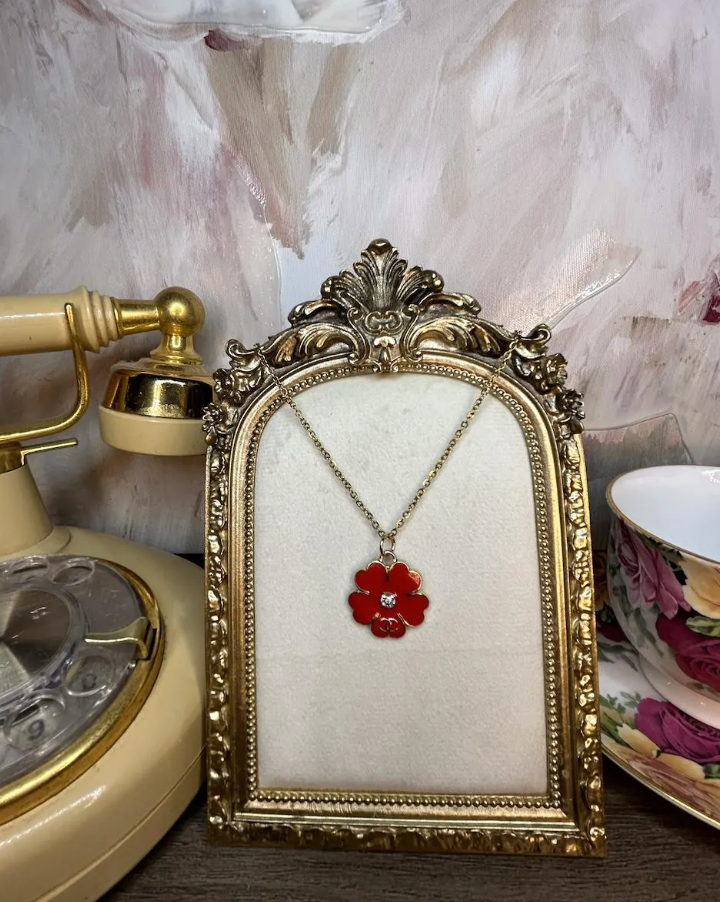 The Camellia- Vintage Chanel Statement Piece Zipper Pull Necklace